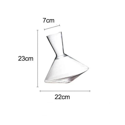Exklusiver rotierender Kristallglas Dekanter (1 Liter)