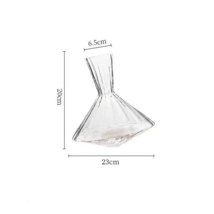 Exklusiver rotierender Kristallglas Dekanter (1 Liter)