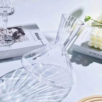 Exklusiver rotierender Kristallglas Dekanter (1 Liter)