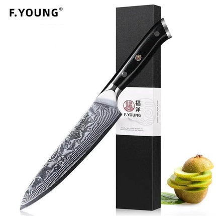 F.YOUNG 5-Zoll Damastmesser | 67 Lagen mit G10-Griff