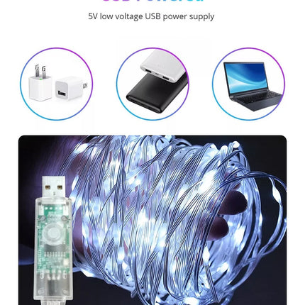 Smart LED Lichterkette Weihnachtsbeleuchtung App Musik Alexa RGB USB Wasserdicht