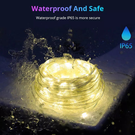 Smart LED Lichterkette Weihnachtsbeleuchtung App Musik Alexa RGB USB Wasserdicht