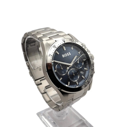 Boss Hero Chronograph 1513755 Herrenuhr Edelstahl Silber Neu OVP