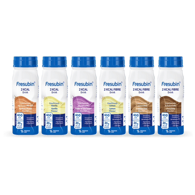 Fresubin 2 kcal/Fibre Drink Mischkarton 4 x 200 ml | Karton (6 Packungen)