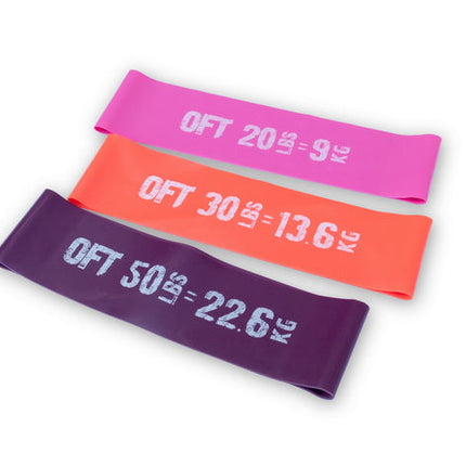 Fit tools Fitnessbänder 3er Set AFINA 20LB-50LBS