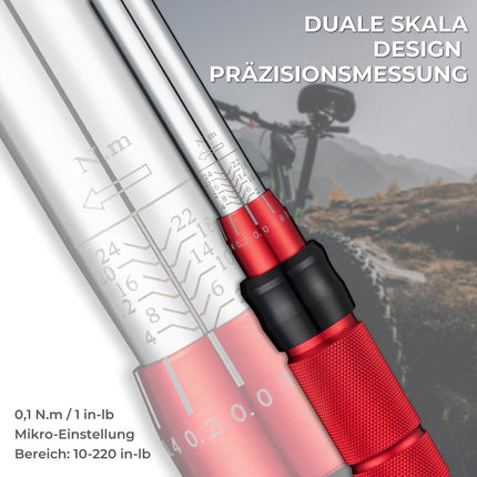 Fahrrad Drehmomentschlüssel Set 2-24 Nm, Multifunktionales Reparaturwerkzeug