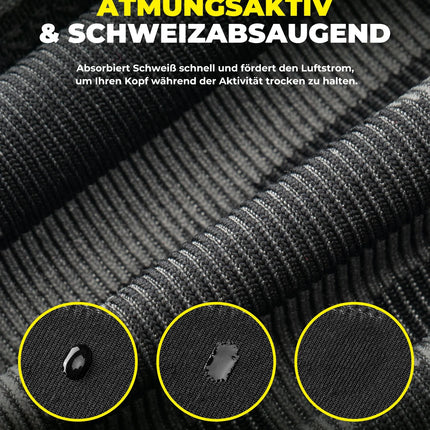 Fahrrad Mütze Winter mit Ohrenschutz, Atmungsaktiv & Winddicht