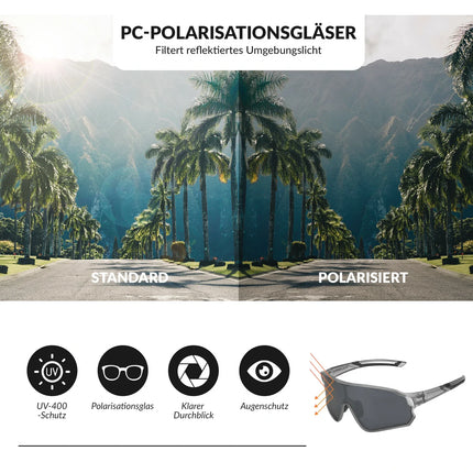 Federleichte Polarisierte Fahrradbrille (UV400)