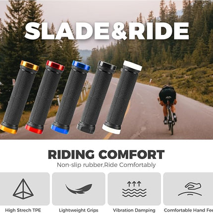 Fahrradgriffe 22mm mit Aluminium Lock-On System