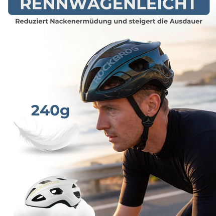 Fahrradhelm 58-62cm Leichtgewicht 240g Antibakteriell