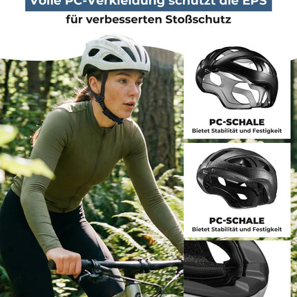 Fahrradhelm 58-62cm Leichtgewicht 240g Antibakteriell