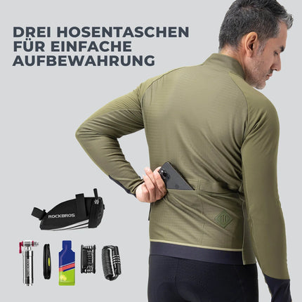 Fahrradjacke mit Reflexelementen Atmungsaktiv & Praktisch Herren