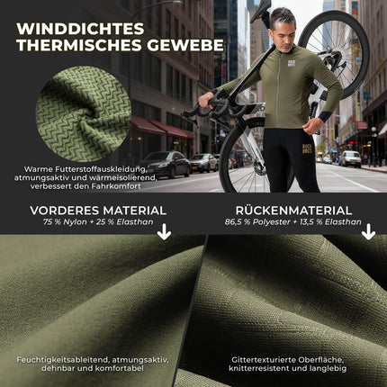 Fahrradjacke mit Reflexelementen Atmungsaktiv & Praktisch Herren