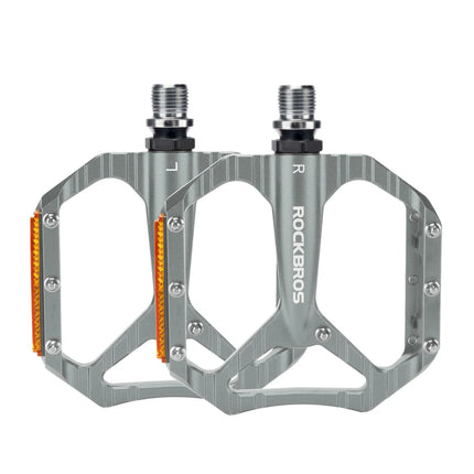 Fahrradpedale rutschfest– Aluminium Plattformpedale mit Reflektoren, abgedichtetem Kugellager, Anti-Rutsch-Pins, 9/16" Achse