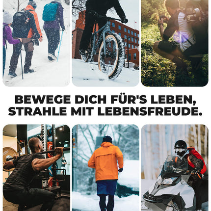 Fahrradtrikot Langarm Herren Winter Warm Fleece Radtrikot Atmungsaktiv Elastisch Mit 3 Taschen und Reflektierend