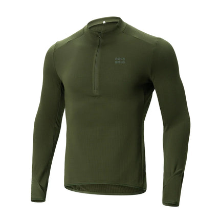 Fahrradtrikot Radtrikot Langarm Herren Winter Warm Fleece Schnelltrocknendes Atmungsaktiv