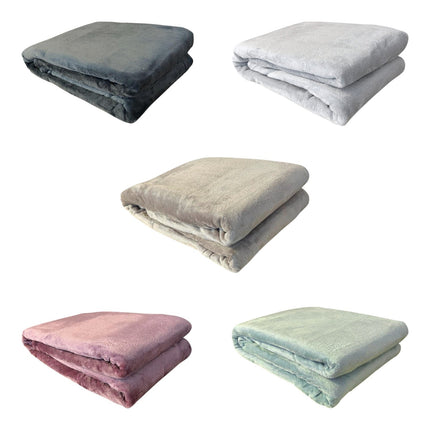 Wohndecke Flanell » XL Kuscheldecke » Tagesdecke 150 x 200 cm » weiche Couchdecke