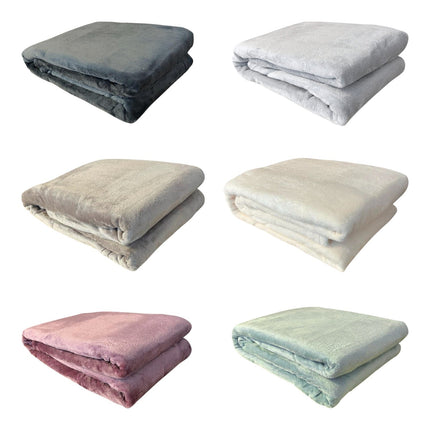 Wohndecke XXL » große Kuscheldecke 180 x 220 cm » warme Flanell Tagesdecke » weiche Couchdecke