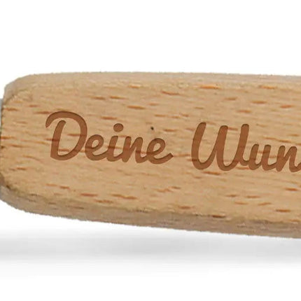 Flaschenöffner aus Holz mit Gravur - Personalisiert mit Namen - Geschenke für Männer