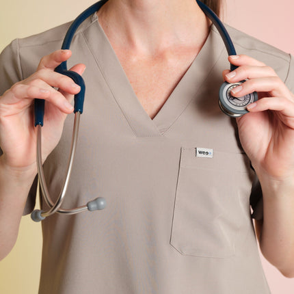 Active Scrub Top "Serena" – Beige