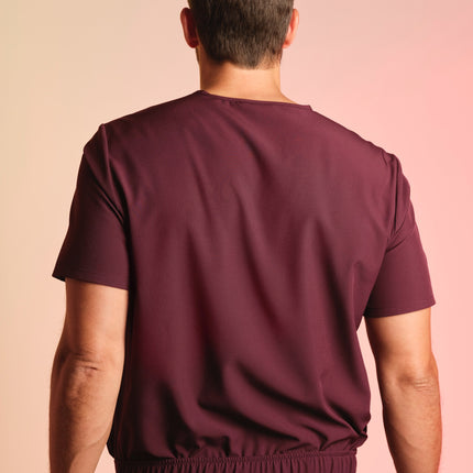 Active Scrub Top "Pete" – Bordeaux