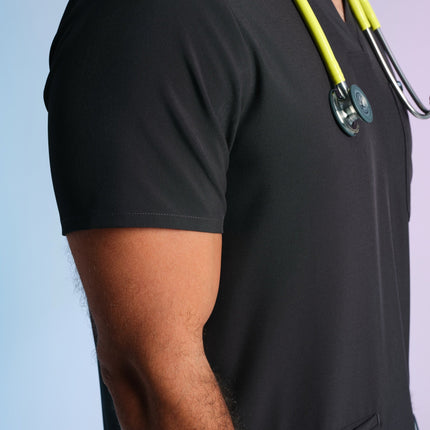 Active Scrub Top "Pete" – Black