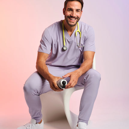 Active Scrub Top "Pete" – Violet