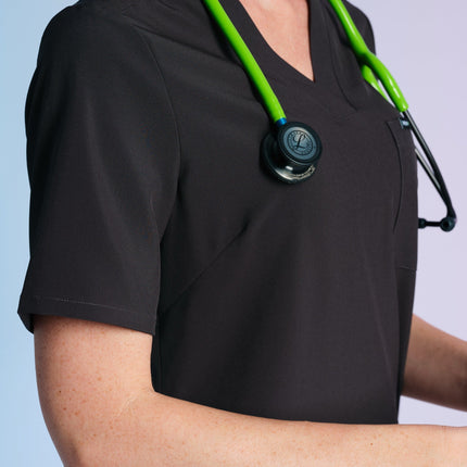 Active Scrub Top "Serena" – Black