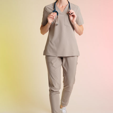 Active Scrub Top "Serena" – Beige