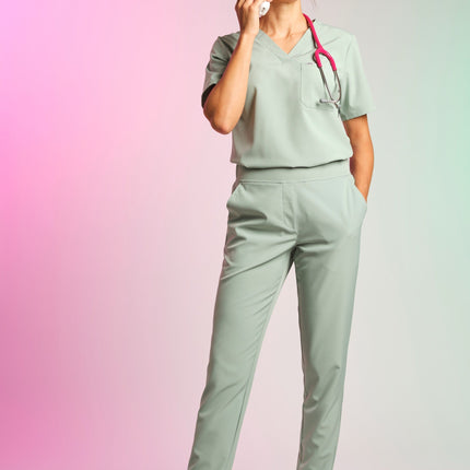 Active Scrub Top "Serena" – Green