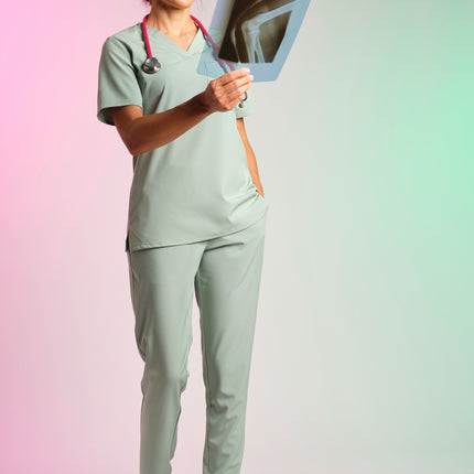 Active Scrub Top "Serena" – Green