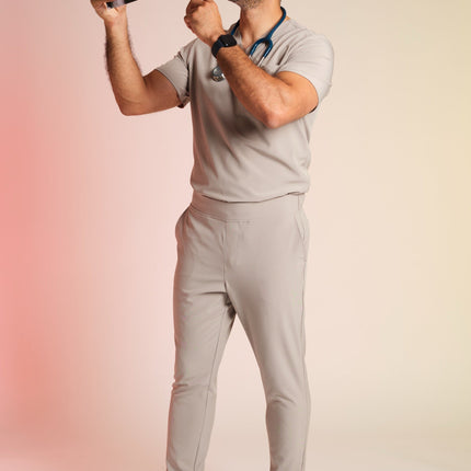 Active Scrub Top "Pete" – Beige