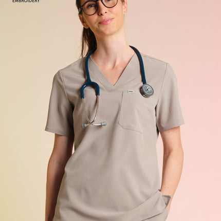 Active Scrub Top "Serena" – Beige