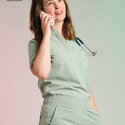 Active Scrub Top "Jackie" – Green