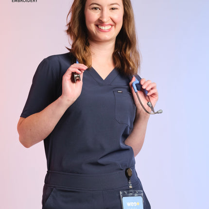 Active Scrub Top "Serena" – Blue