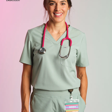 Active Scrub Top "Serena" – Green
