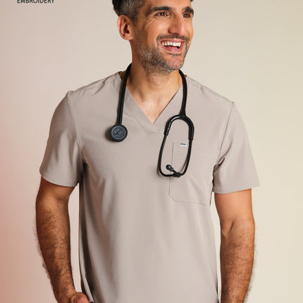 Active Scrub Top "Pete" – Beige