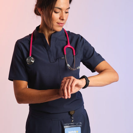 Active Scrub Top "Jackie" – Blue