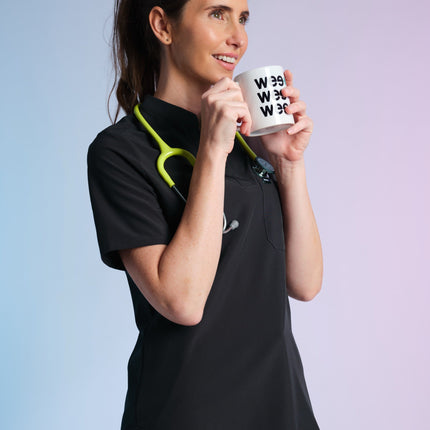Active Scrub Top "Jackie" – Black