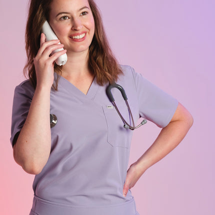 Active Scrub Top "Serena" – Violet