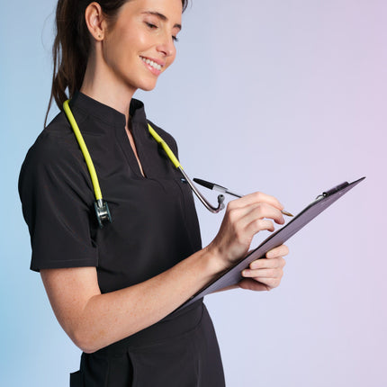 Active Scrub Top "Jackie" – Black