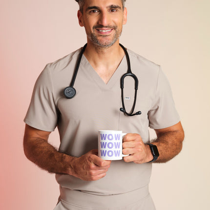 Active Scrub Top "Pete" – Beige