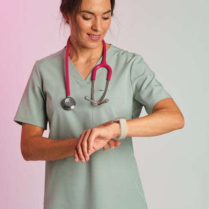 Active Scrub Top "Serena" – Green