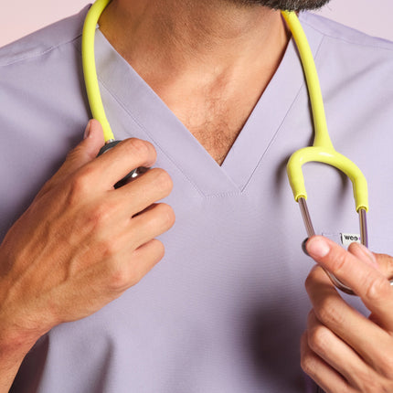 Active Scrub Top "Pete" – Violet