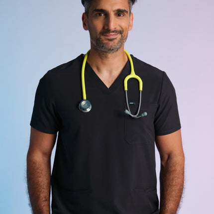 Active Scrub Top "Pete" – Black
