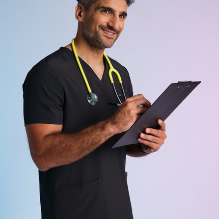 Active Scrub Top "Pete" – Black