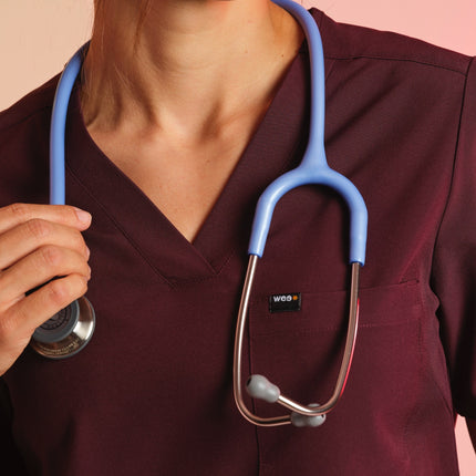 Active Scrub Top "Serena" – Bordeaux
