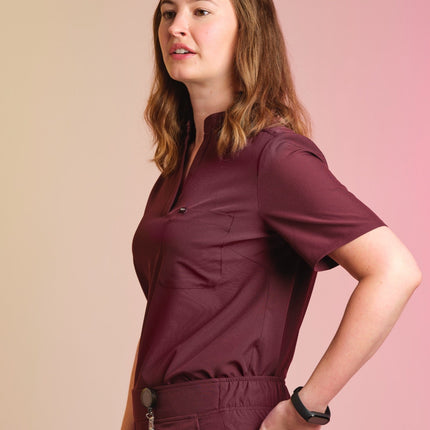 Active Scrub Top "Jackie" – Bordeaux
