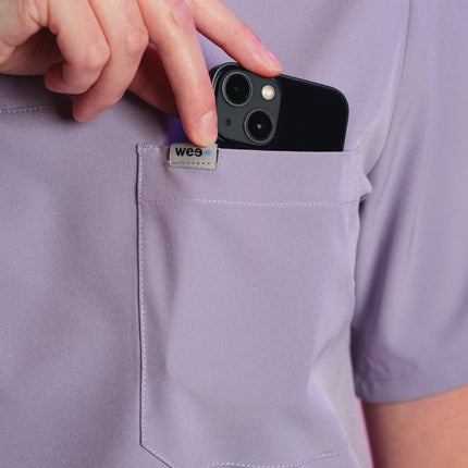Active Scrub Top "Serena" – Violet