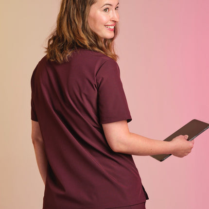 Active Scrub Top "Jackie" – Bordeaux